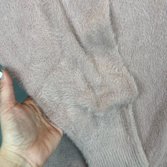 Express Sweater Women’s Large Light Pink Pullover Cozy Top Long Sleeve Casual - Picture 2 of 7